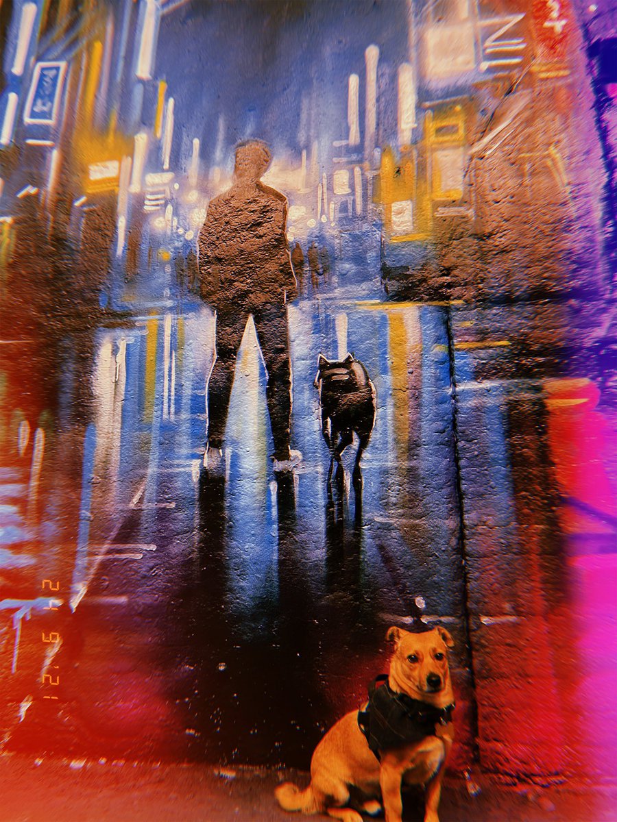 rikkusarah's tweet photo. Hugo says go check out the #LostJudgmentMural if you are in the Waterloo area in the Leake Street tunnels 🐕⚖️👍🏻 https://t.co/fYqvX6E8v5