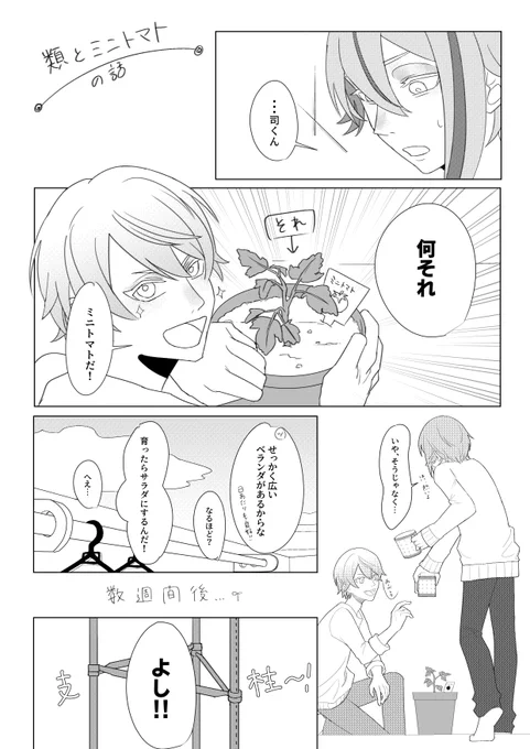 🌟が育てているミニトマトと🎈の話3/5
(息をするように同棲している🎈🌟) 