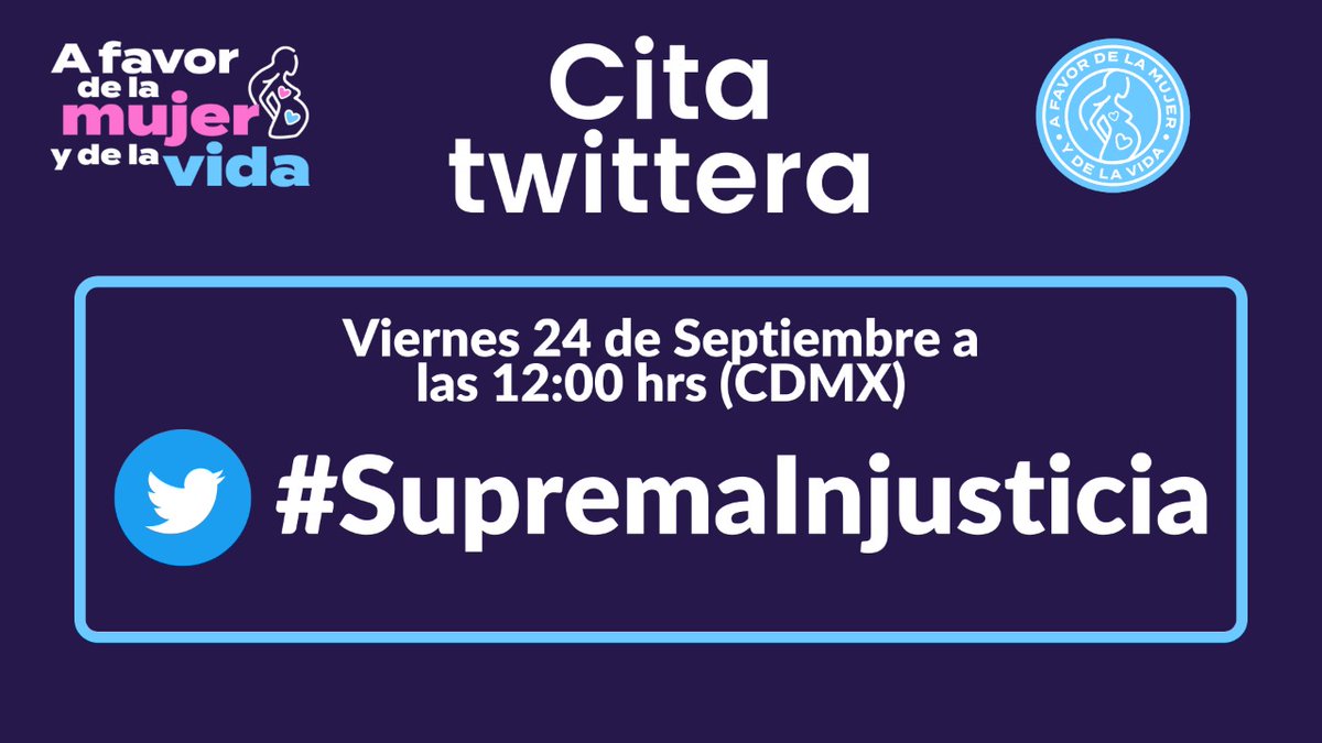 FNxFamilia's tweet photo. ¡HOY TENEMOS CITA TWITTERA!
Comenzamos a las 12:00 horas con el HT: #SupremaInjusticia
Invita a todos tus amigos y prepara tus tweets para nuestra segunda actividad digital. 
¡@Afavormujervida! https://t.co/Oukux57To5
