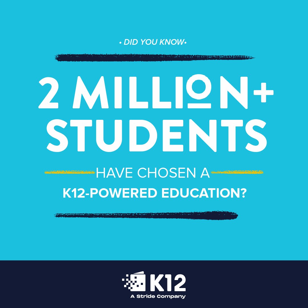 ginawrrn's tweet photo. Did you know that over TWO Million students have chosen a K12-powered education? Are you one of them? #IAmONE #EducationForAnyONE
Learn more about your options ➡️ https://t.co/ISPfbH5FoR https://t.co/n1GawVKqFv