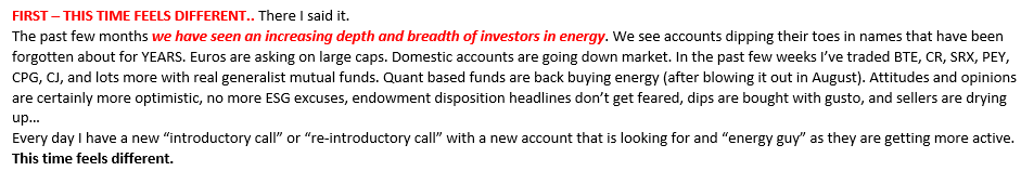 ericnuttall's tweet photo. Extremely valuable insight from the biggest energy trader in Canada (and a great guy), Mastro at RBC. I'm hearing similar feedback from others on the Street... https://t.co/LTB4P6OmNM