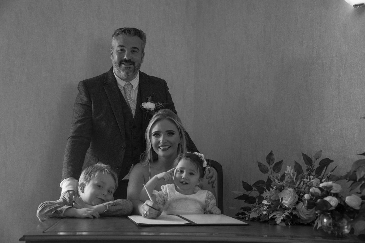 SOPHIEScooper52's tweet photo. @OPABL_UFS Hi Miss Head , Sorry if this is late but here’s a picture of Freddie , his daddy and I and his little sister CiCi. This is from our wedding in Whitby in the summer xx https://t.co/xblevZyIhS