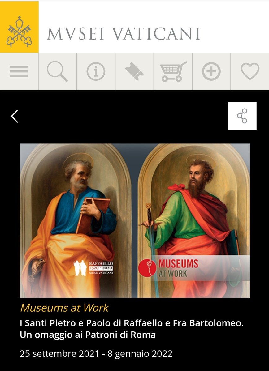 CheccaMart's tweet photo. #Raffaello #annosanzio #FraBartolommeo #MuseiVaticani #VaticanMuseum https://t.co/LQDVbVBP4F