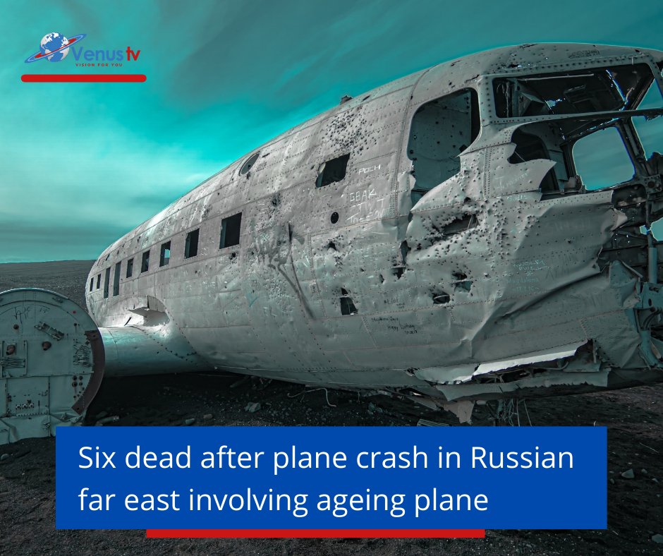 VenusTvKenya's tweet photo. The plane, which the TASS news agency said belonged to a company that performed technical checks at Russian airports and was 42 years old, disappeared from radar screens.
#venustvnewskenya
#PlaneCrash
#Russia
#TechnicalChecks
#AgeingPlane https://t.co/G9TibhtC0o