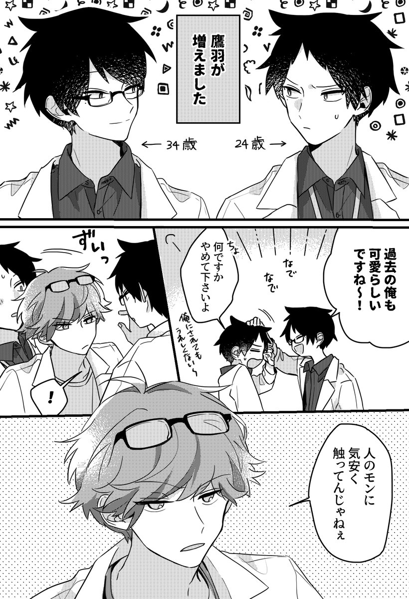 #たかばば_bl 
34歳の鷹羽×鷹羽×馬場の絡みが描きたかっただけ漫画 
