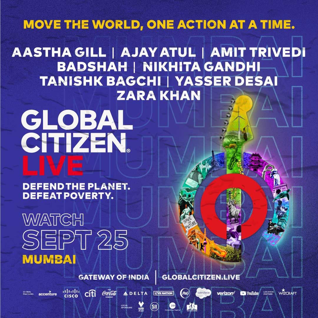 The biggest stars like @AjayAtulOnline @Its_Badshah @ItsAmitTrivedi and @tanishkbagchi are joining together with @glblctzn for #GlobalCitizenLive on 25th Sept at 10.30 PM IST on Zee! Find out how you can tune in: glblctzn.me/globalcitizenl… #MoveTheWorld #GlobalCitizenLiveMumbai