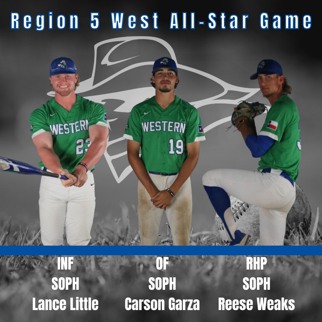 Good luck to 3 of our Sophomores as they were chosen to compete in the Region 5 West All-Star Games this weekend ⚾🤠

🗓️ September 24
⏰ 12:30 PM
🗓️ September 25
⏰ 11:00 AM
📍 Dallas Baptist University - Dallas, TX