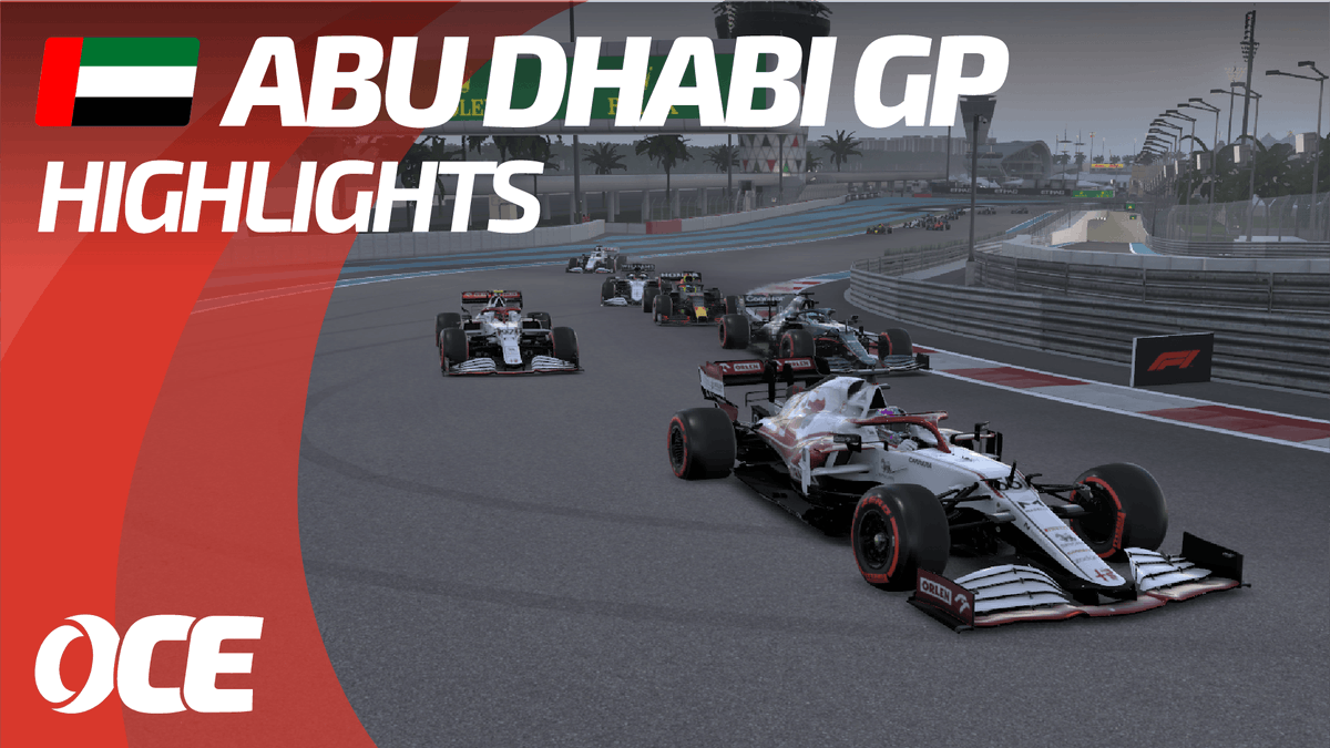 OCERacingLeague's tweet photo. 🔴First time OCE-RL 2 came to visit Abu Dhabi and it was a cracker!! Check out the race highlights to round four!

🍿📺YouTube: https://t.co/U7w1ZOm3Sy

#OCERL2 #Div2 #f12021game #F1 #simracing #oceania https://t.co/5Tq0hQQPWh