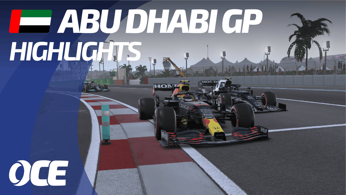 OCERacingLeague's tweet photo. 🔵First time OCE-RL 1 came to visit Abu Dhabi and it surprised us just how entertaining Abu Dhabi can be! We have to come back and visit again!! Check out the race highlights to round four! 

🍿📺YouTube: https://t.co/vQx8NEtcnq

#OCERL1 #Div1 #f12021game #simracing #oceania https://t.co/TILXzr0dhV