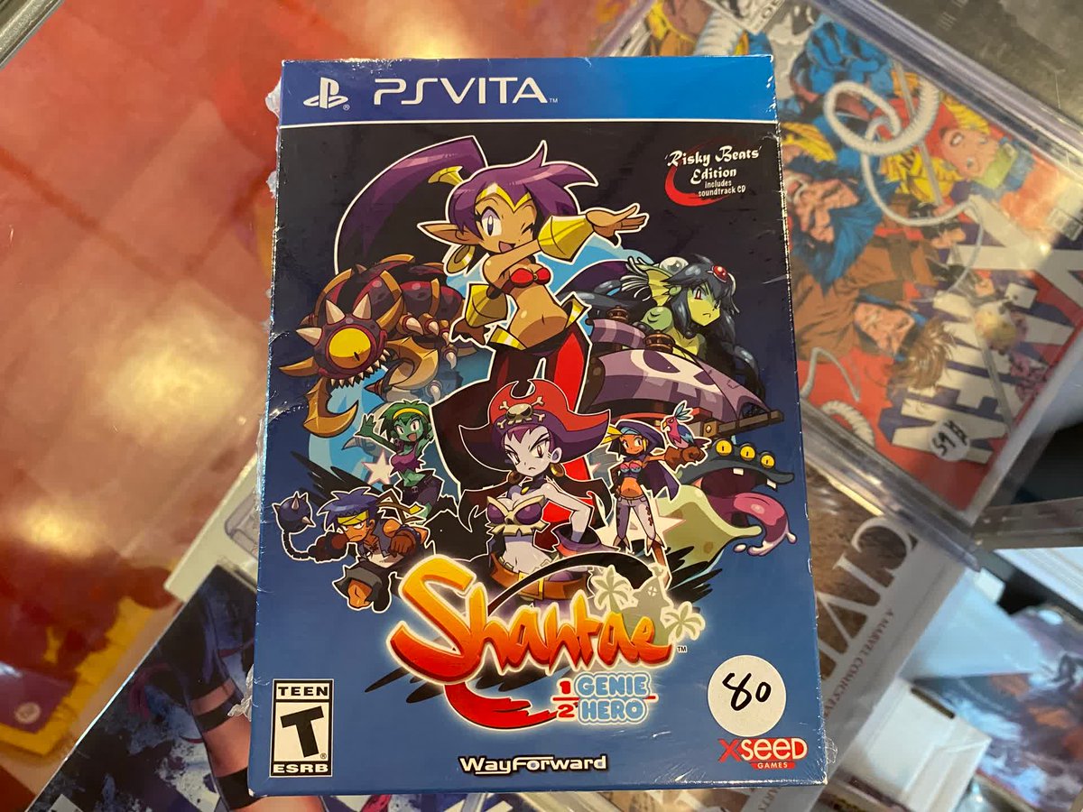 ArkhamAlley's tweet photo. Shantae is a half-genie who's here to save Scuttletown from imminent destruction. Sounds like a reasonable plot, and you get a CD with all the game music for when you're raging at the gym.
#springdalepa #videogames #arkhamalley #retrogaming #nerd https://t.co/THinXG4nQp