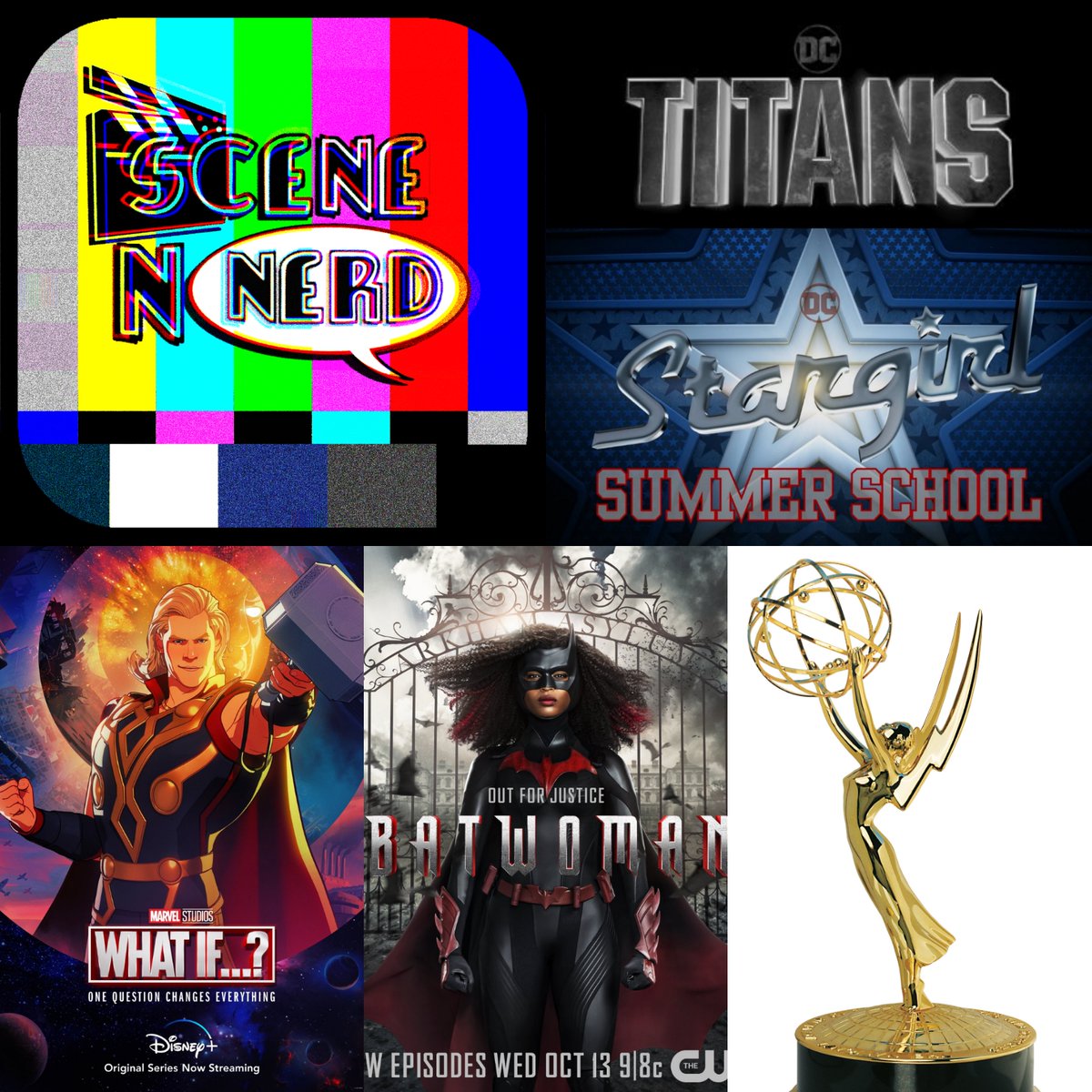 SceneNNerd's tweet photo. 🆕#podcast! We are back to talk about @DCTitans, @stargirl_cw, the #Emmys, @whatifofficial, and more! Listen on Apple Podcast: https://t.co/C8klXKlCdA Spotify: https://t.co/MyNACP2RqY YouTube: https://t.co/JZup84f2mO Website: https://t.co/rBCmITAP4V #DCStargirl #DCTitans #WhatIf https://t.co/HKwrLB9con