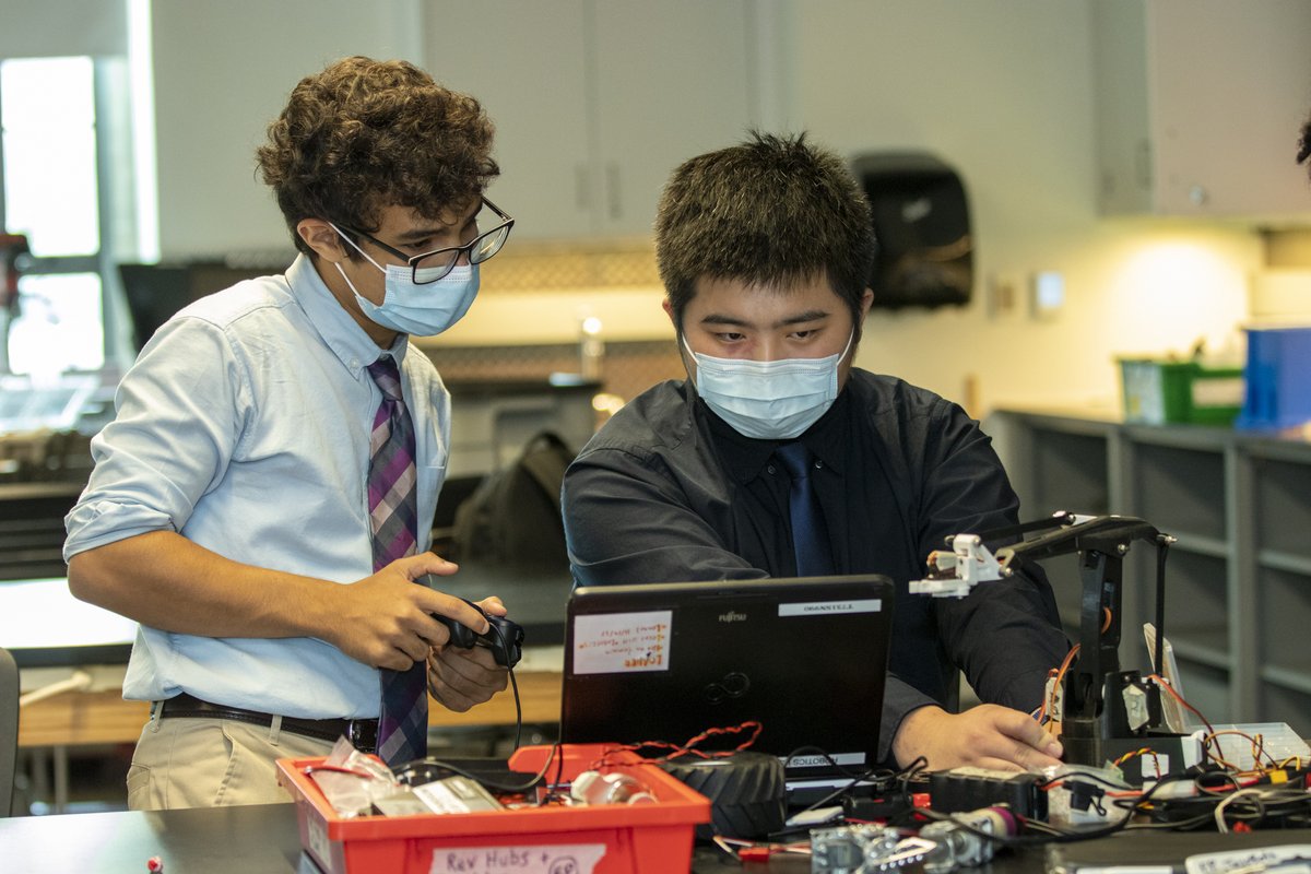 fairfieldprep's tweet image. The Jesubots Robotics Club, which meets weekly in the McLeod Innovation Center, was hard at work this past during one of its initial meetings this week. Here are some photos of the club working together to build new wheel parts. #prepexcellence #prepstem #innovation