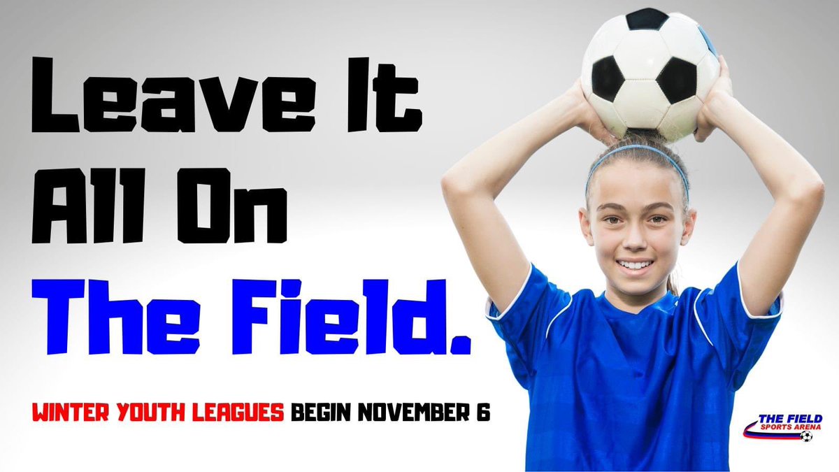 thefieldmonroe's tweet photo. REGISTRATION IS NOW OPEN for the youth leagues at The Field Sports Arena! We've got great options for players U4-U18! Learn more and register at https://t.co/rFefwWLrgs. https://t.co/PImLIcQyDE