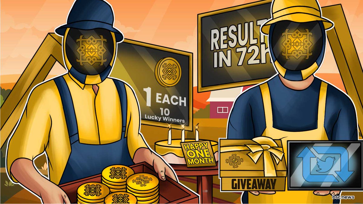 BSCNews's tweet photo. Thanks to @BNBFactor, many users have access to $BNB farming with high APR

In celebration of 1 month of successful work BNBFactor launches a giveaway of 10 BNB

retweet &amp; follow @BNBFactor

⭐️ 10 Lucky Winners win 1 BNB each
Results in 72h:
👉 https://t.co/fw48QMtMFZ

#Sponsored https://t.co/H4hSA8qlRB