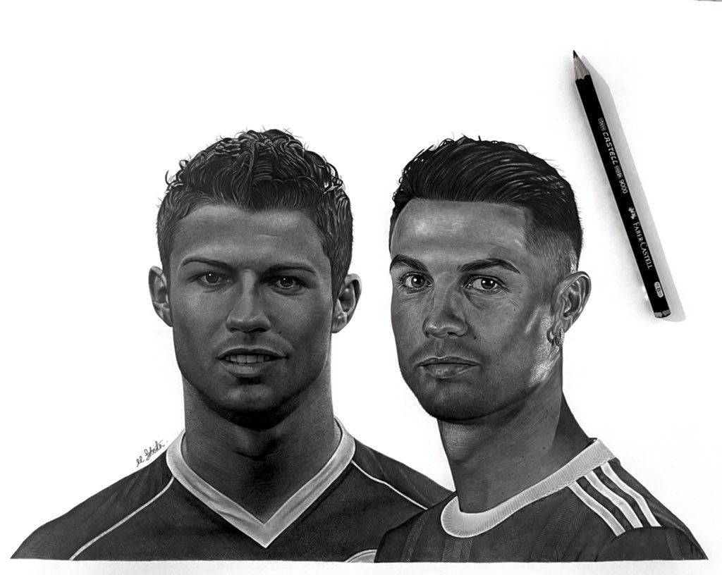 My drawing of 2021 Cristiano Ronaldo alongside his 2006 self ✍🏼

After an incredible start to his second spell at Old Trafford, here’s hoping he can help to bring the same kind of success he did 12 years ago 🤞🏽👀

All RTs much appreciated 😊🙏🏼