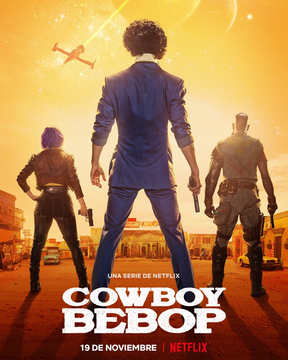 NetflixES's tweet photo. Spike Spiegel, si estás leyendo esto: ¡DESPIERTA! Todos los episodios de #CowboyBepopNetflix llegan el 19 de noviembre. https://t.co/f5YFcMkDPu