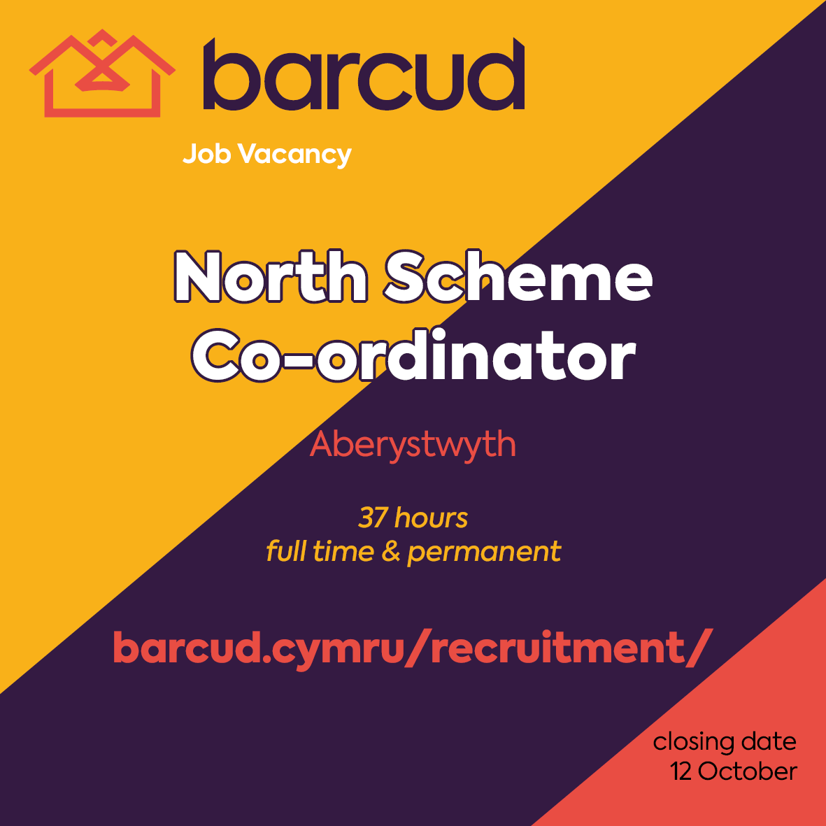 New job vacancy💼
Please visit bit.ly/39xT8UT for more information.

Swydd gwag💼
Gweler bit.ly/39xT8UT am fwy o wybodaeth.