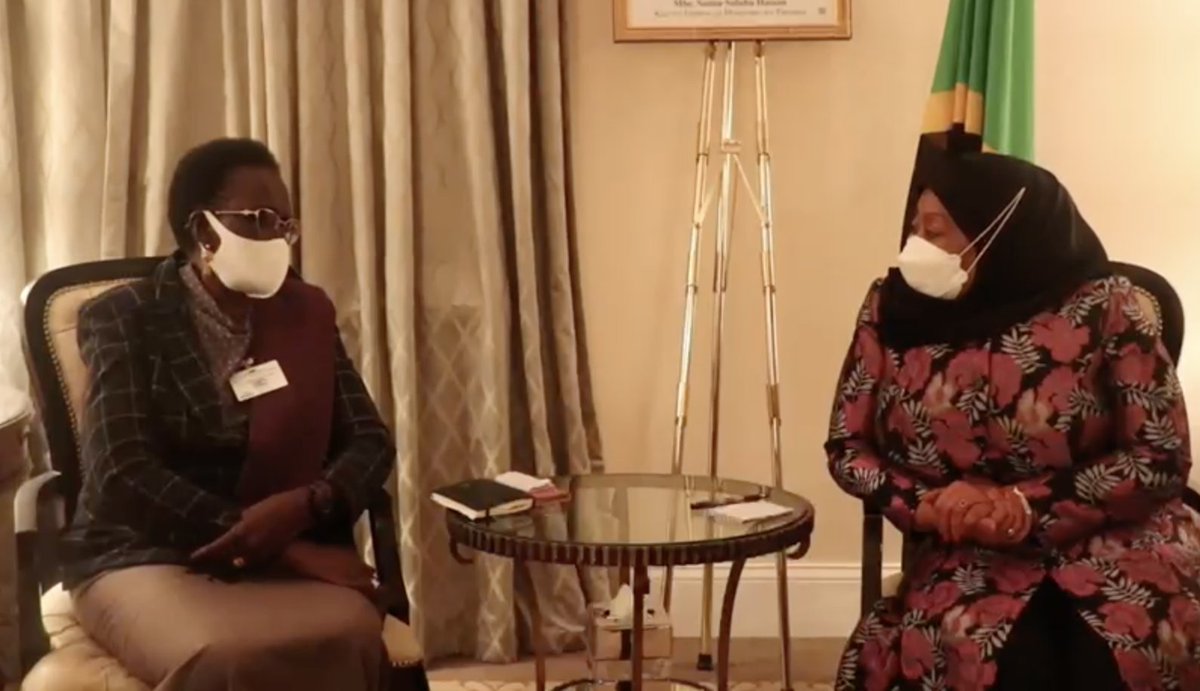 The Vice President met with Tz Pres. Samia Suluhu Hassan. The two leaders were happy to create a sisterly connection at a global stage and expressed readiness to speak with one voice before the international community.