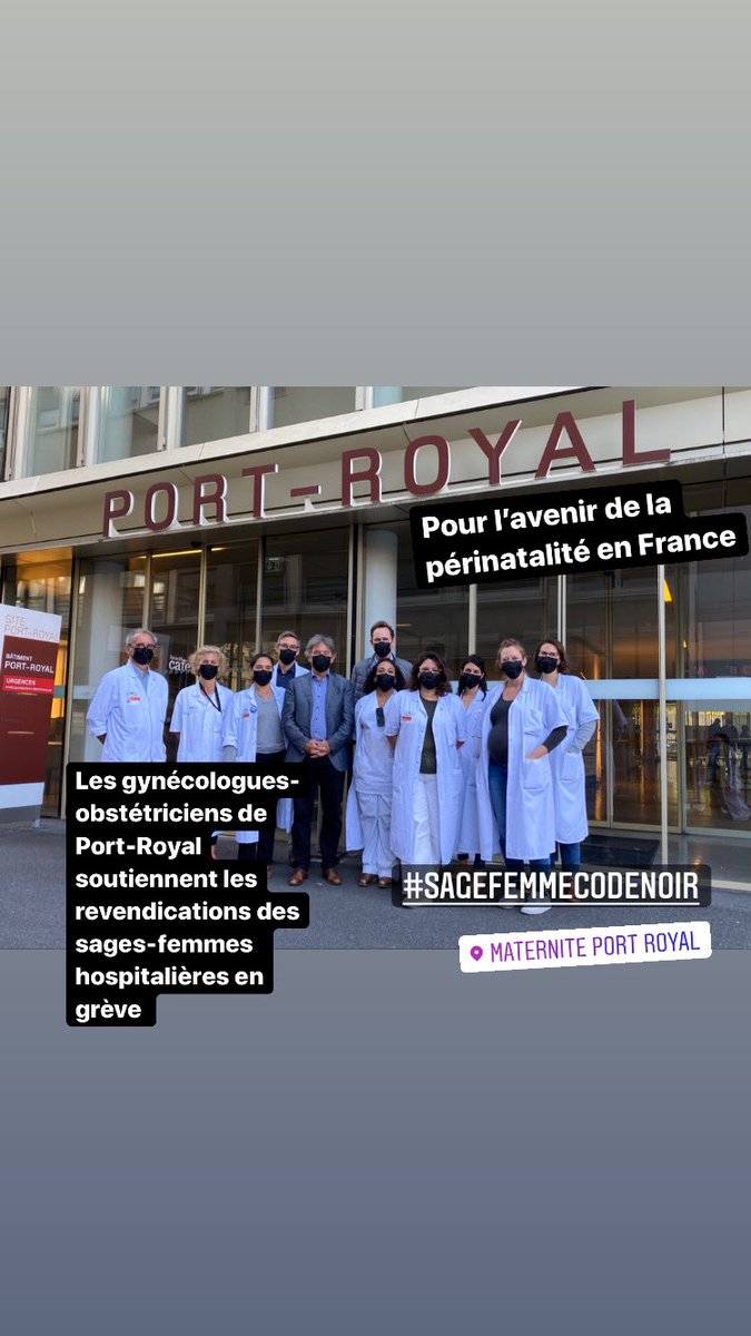 Pour l’avenir de la périnatalité en France! Soutenons les sages femmes!
#sagefemmecodenoir <a href="/APHP/">Assistance Publique – Hôpitaux de Paris (AP-HP)</a>