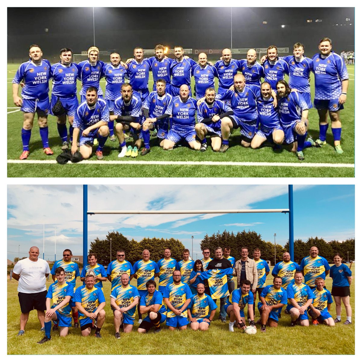 NewYorkWelsh's tweet photo. GAME DAY! X2 the excitement from across the pond today as New York Welsh sponsored @PembrokeshireV host the @DragALLSTARS at @HRFCBlues! @andorranhermit @tyfrancis @Walbma #MixedAbility #JerseyForAll #Inclusion #diaspora🗽🏴󠁧󠁢󠁷󠁬󠁳󠁿 https://t.co/kPxOARI6Zx