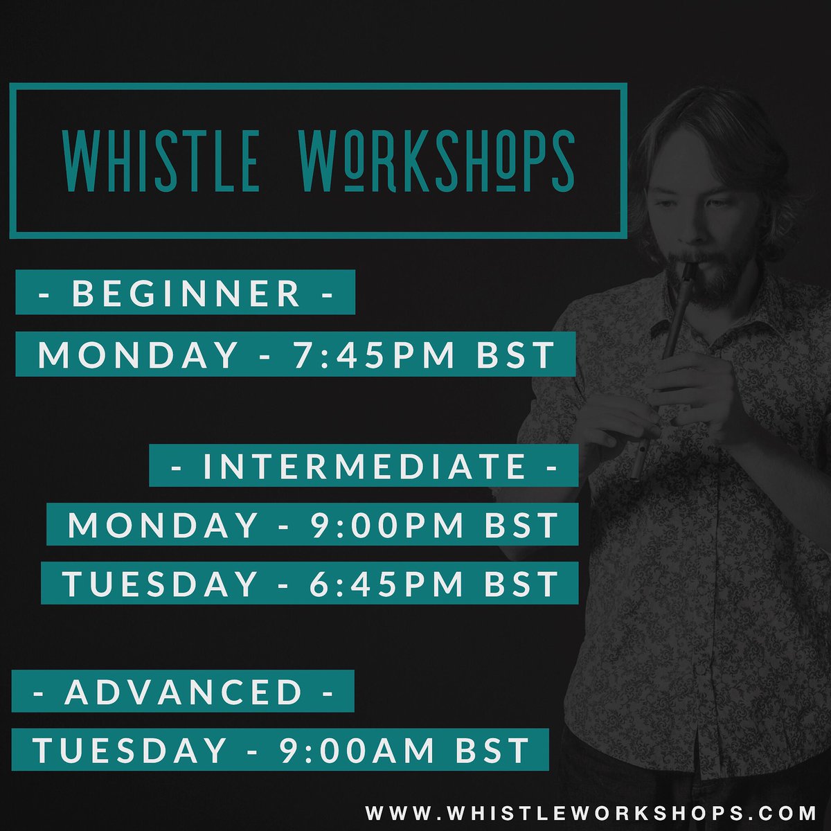 New round of tin whistle classes starting from Monday 😎🎶

whistleworkshops.com