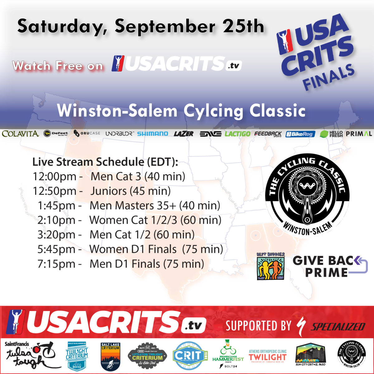 TOMORROW! Watch <a href="/rachlong11/">Rachel Langdon</a> race to take the overall series title in the final @USACRITS race of 2021 💥