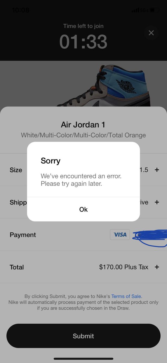 CandiceScheets's tweet photo. @Nike Do better!!! THIS HAS HAPPENED 7 times already, 7 different drops! Tired of this sh*t catering to bots and resellers https://t.co/txAWRHOtIR