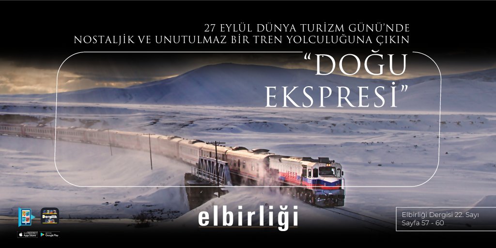 elbirligidergi's tweet photo. Kartpostaldan fırlamışçasına olağanüstü manzaralar eşliğinde nostaljik bir trenle yolculuğa ne dersiniz? Yolcularına eşsiz bir deneyim yaşatan Doğu Ekspresi'ni anlattığımız yazımıza, link üzerinden ulaşabilirsiniz.

🔗https://t.co/lWYNMoCBuu

#DünyaTurizmGünü #DoğuEkspresi https://t.co/kAqQ1Ho5Gx