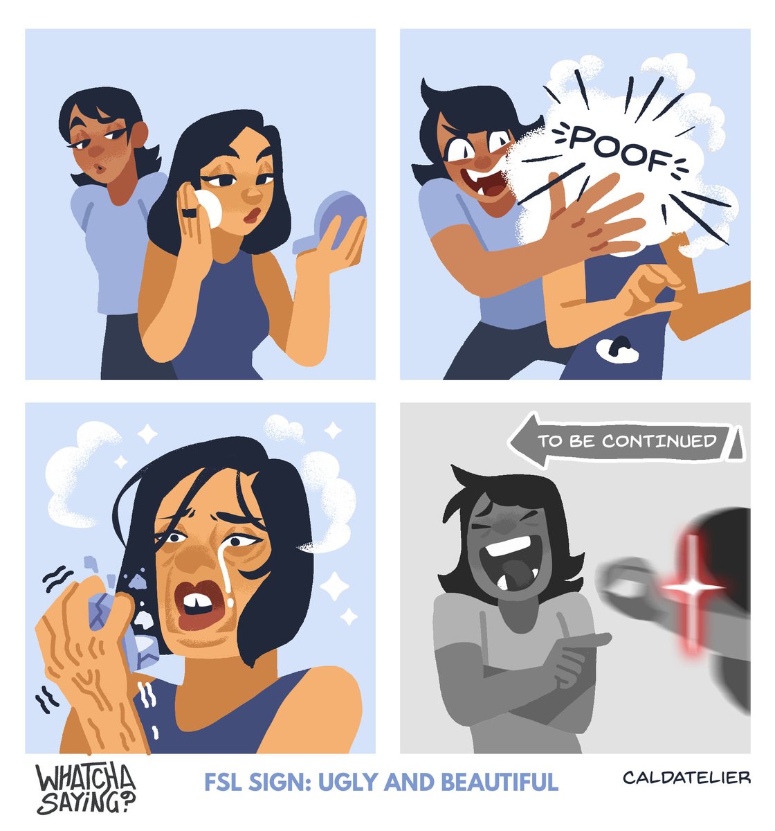 Happy #InternationalDayofSignLanguages!

Let's learn how to sign 'Ugly' and 'Beautiful' in Filipino Sign Language (FSL) to enhance your beauty or hex someone with a sign for ugly!