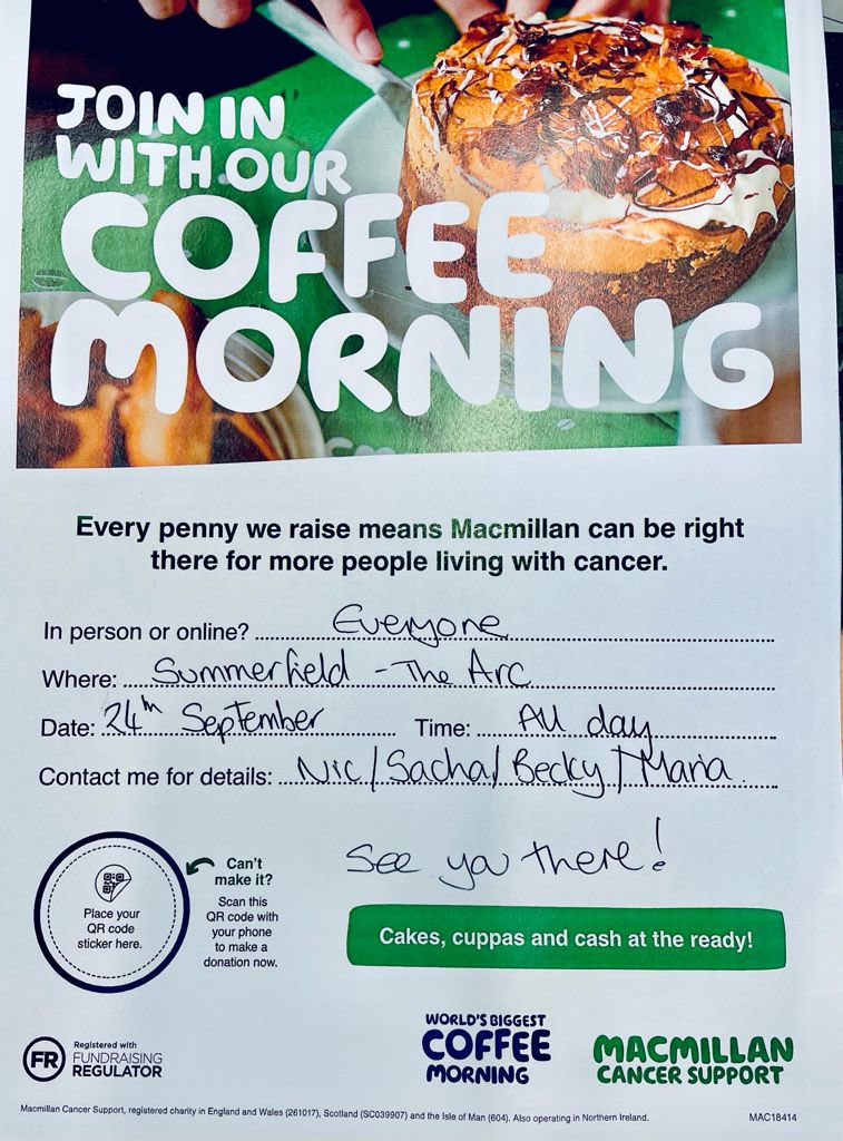 DfordAcademy's tweet photo. Today we held a coffee morning to support Macmillan - A special Thank You to Mrs Whitehouseβs husband for the amazing home made muffins π§ https://t.co/5iPYQSPn7u