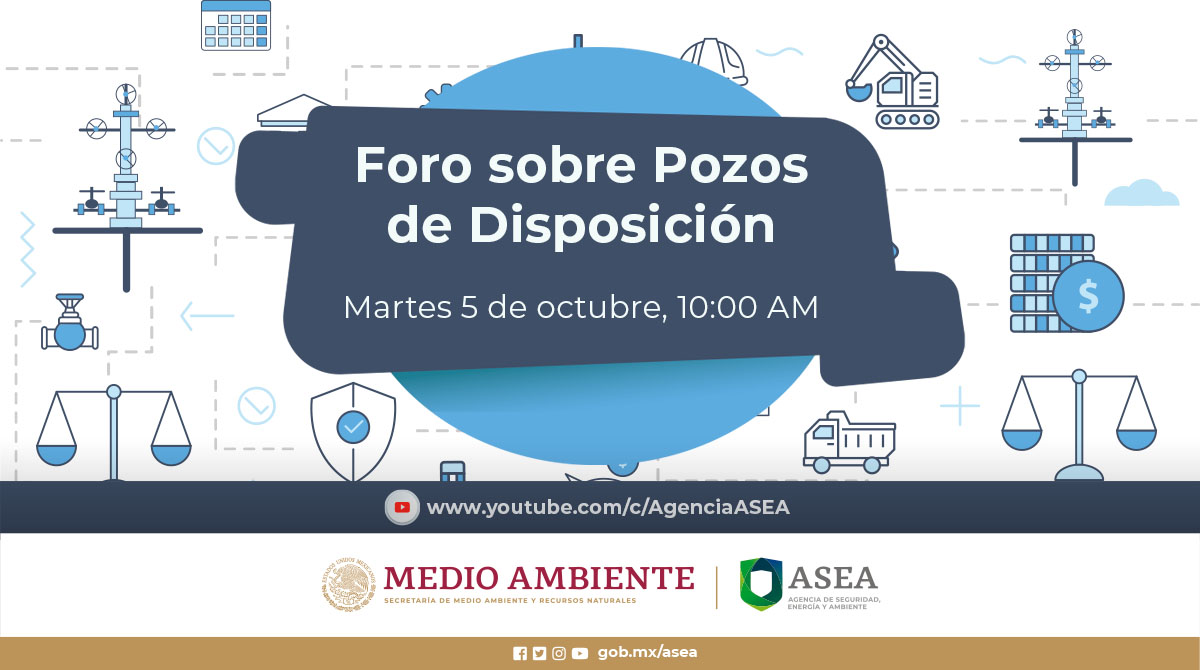 agencia_asea's tweet photo. ¿Te desempeñas en el #SectorHidrocarburos? Ya se acerca el próximo #ForoASEA, que te puede interesar:
🏁 DACG Pozos de Disposición
⏰Martes 5 de octubre 10:00AM
Suscríbete a nuestro canal: https://t.co/utXp9AB8zd y recibe la notificación al inicio de la transmisión. https://t.co/PJR9O5IRWL