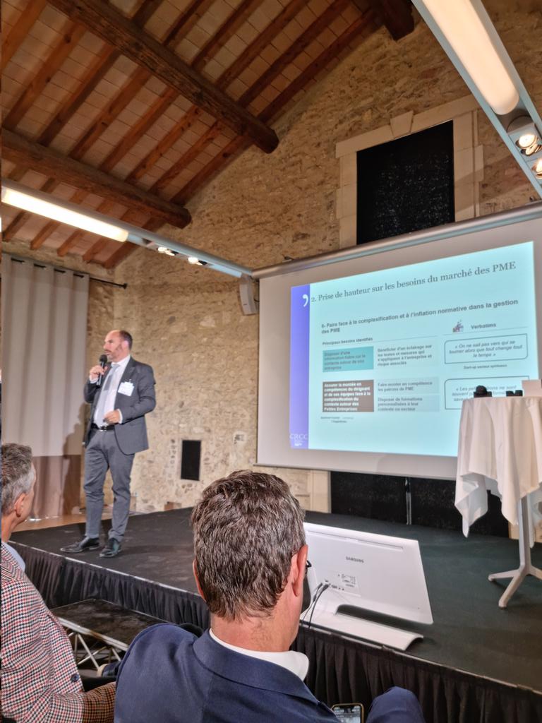 JEANDREVETON's tweet photo. Le Président nous fait part de la demande et des attentes des entreprises et de la place essentielle des CAC, avec l'objectivité d'une étude menée par un tiers indépendant https://t.co/qeX3lZcFR4