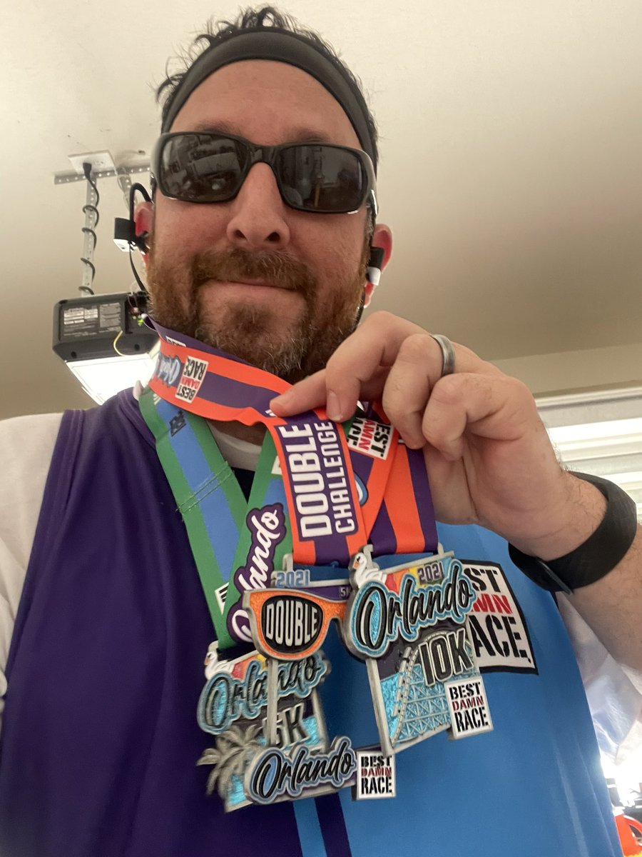 SilvermMarcus's tweet photo. @BestDamnRace Was looking forward to the race for the 10k+5k challenge tomorrow morning.I decided to do the race this morning to ensure I would be at my daughters first soccer game.Thank you for always being the best race in Orlando each year.Look forward to 2022. #bestrace https://t.co/R47sG5k1rr