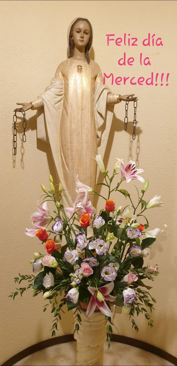 ¡Muchas Felicidades a todos! Hoy festividad de la Virgen de las Mercedes nos ponemos bajo la protección de María.
#colegiosmercedariasdelacaridad
#caminandocontigo+Merced