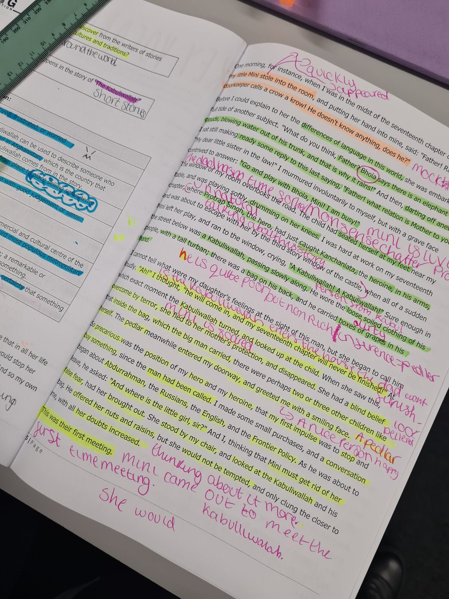 MissKaurAHS's tweet photo. Super proud of the work 8H completed today. Reading Rich activities were amazing and they enjoyed reading the opening of our first short story The Kabuliwallah! #bechalleneged @miss_kdunn @MrsLLV_AHS @ZLynchAHS https://t.co/wAYBd8C9To
