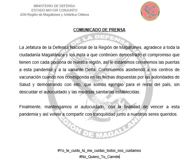 Jefatura de la Defensa Nacional Magallanes tweet media