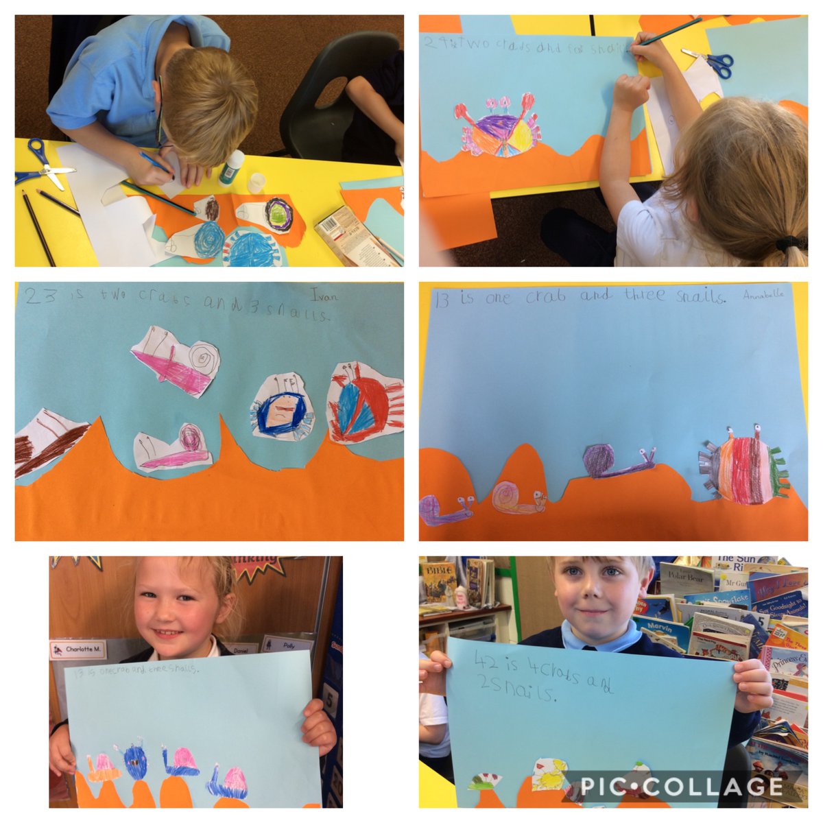 Y2 Stockton Wood (@y2stocktonwood) on Twitter photo For #mathspartyday we did activities around the book One is a Snail, Ten is a Crab by <a href="/aprilpsayre/">April Pulley Sayre</a> , <a href="/jeffsayre/">Jeff Sayre</a> and <a href="/randycecil/">Randy Cecil</a> . We made two-digit numbers using the crabs and snails to represent tens and ones and we created new pages for the book too. #stocktonwoodmaths For #mathspartyday we did activities around the book One is a Snail, Ten is a Crab by <a href="/aprilpsayre/">April Pulley Sayre</a> , <a href="/jeffsayre/">Jeff Sayre</a> and <a href="/randycecil/">Randy Cecil</a> . We made two-digit numbers using the crabs and snails to represent tens and ones and we created new pages for the book too. #stocktonwoodmaths