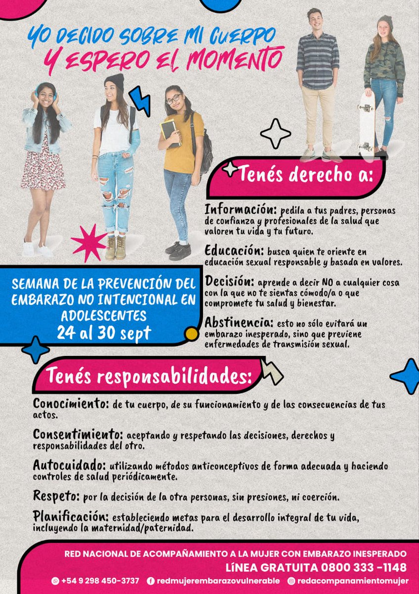 JorgeMaciel1978's tweet photo. 💙 Semana de Prevención del Embarazo No Intencional en Adolescentes

💙 24 al 30 de Septiembre

#PrevenciónDeEmbarazoAdolescente
#Embarazo
#Adolescencia
#RedAcompañamiento https://t.co/7H5oGlfmlC