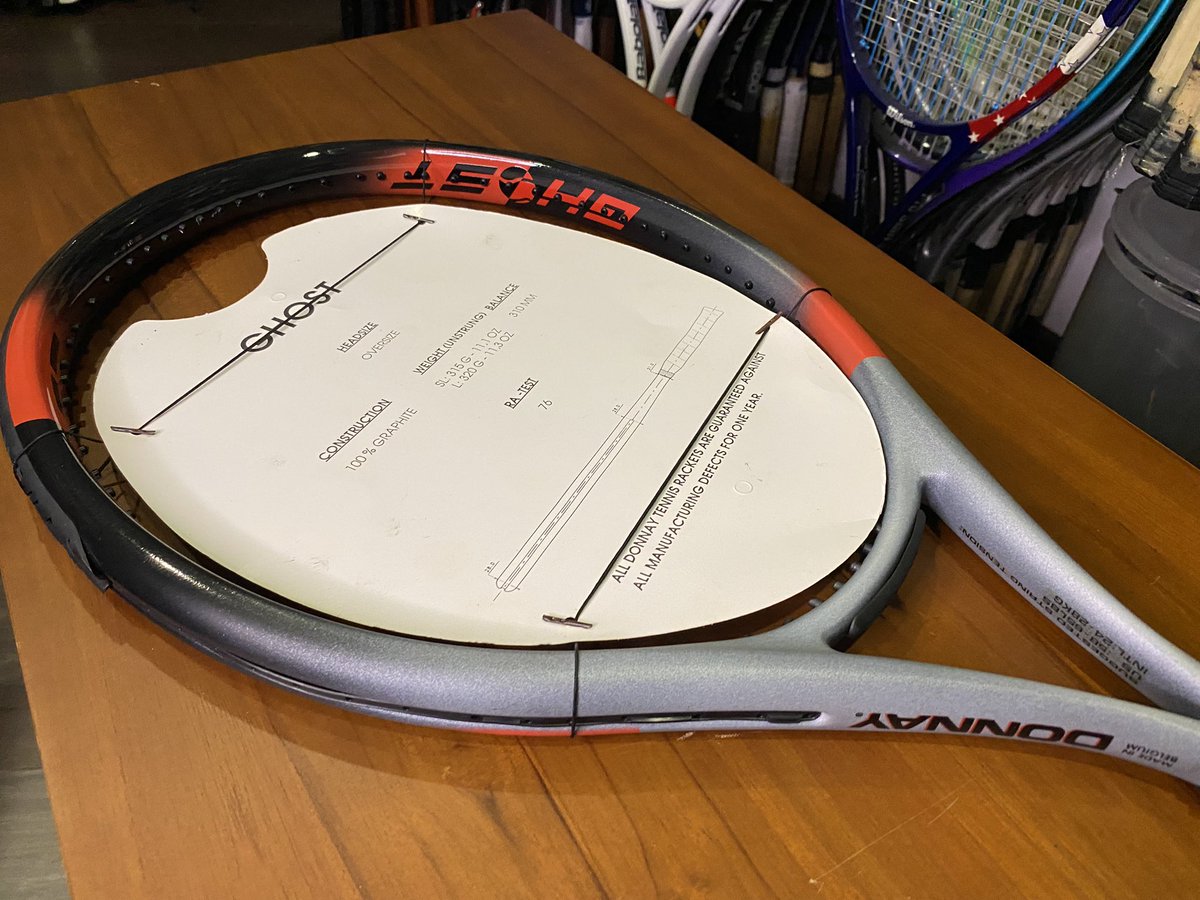 All_That_Racket's tweet photo. Finally got a stick that has “Ghosted” me for years! It’s one of the more “unique” wide body sticks which is a “Beast” in terms of shape &amp; design. Introducing the @xenecoretennis Ghost 👻 OS in its full glory!
#donnay #donnaytennis #donnaytennisracket #donnayghost #allthatracket https://t.co/iG5YeFaoZ4