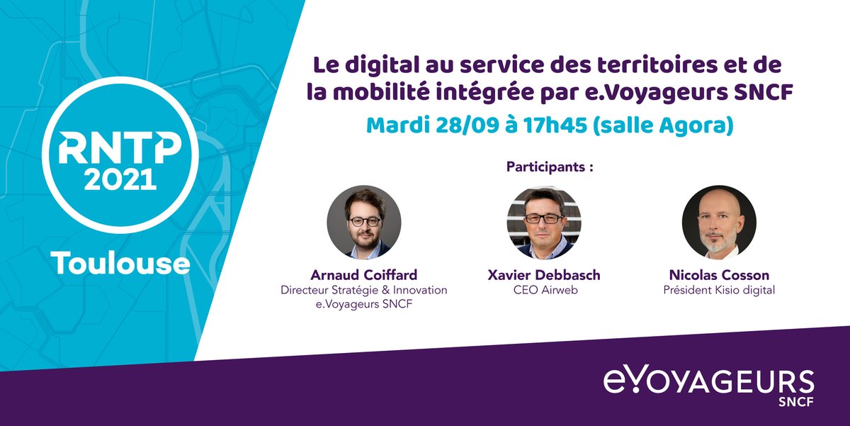 📅 @RNTP_2021 : 28/09 au 30/09 au <a href="/MeettToulouse/">MEETT Toulouse</a> 
📅 Agora : Mardi 28/09 de 17h45 à 18h15