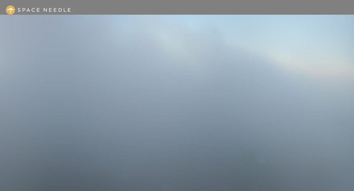 NWSSeattle's tweet photo. Hey, check out the view from the Space Needle webcam this morning!

Oh well, whatever, never mind.

#wawx https://t.co/Lh6jHJHkDF
