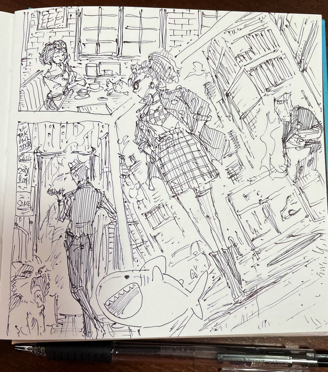 一発描きの程よい緊張感… 