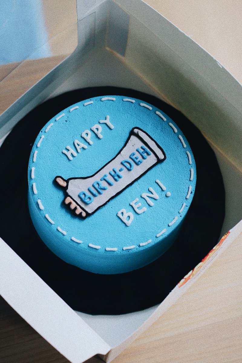plvtties's tweet photo. Of course, to celebrate @BenSPLATT's birthday - I had to get a cake to celebrate this special day, as well as the release of @dehmovie. #HappyBirthDEHBen 💙 https://t.co/Bie3SNbSwO