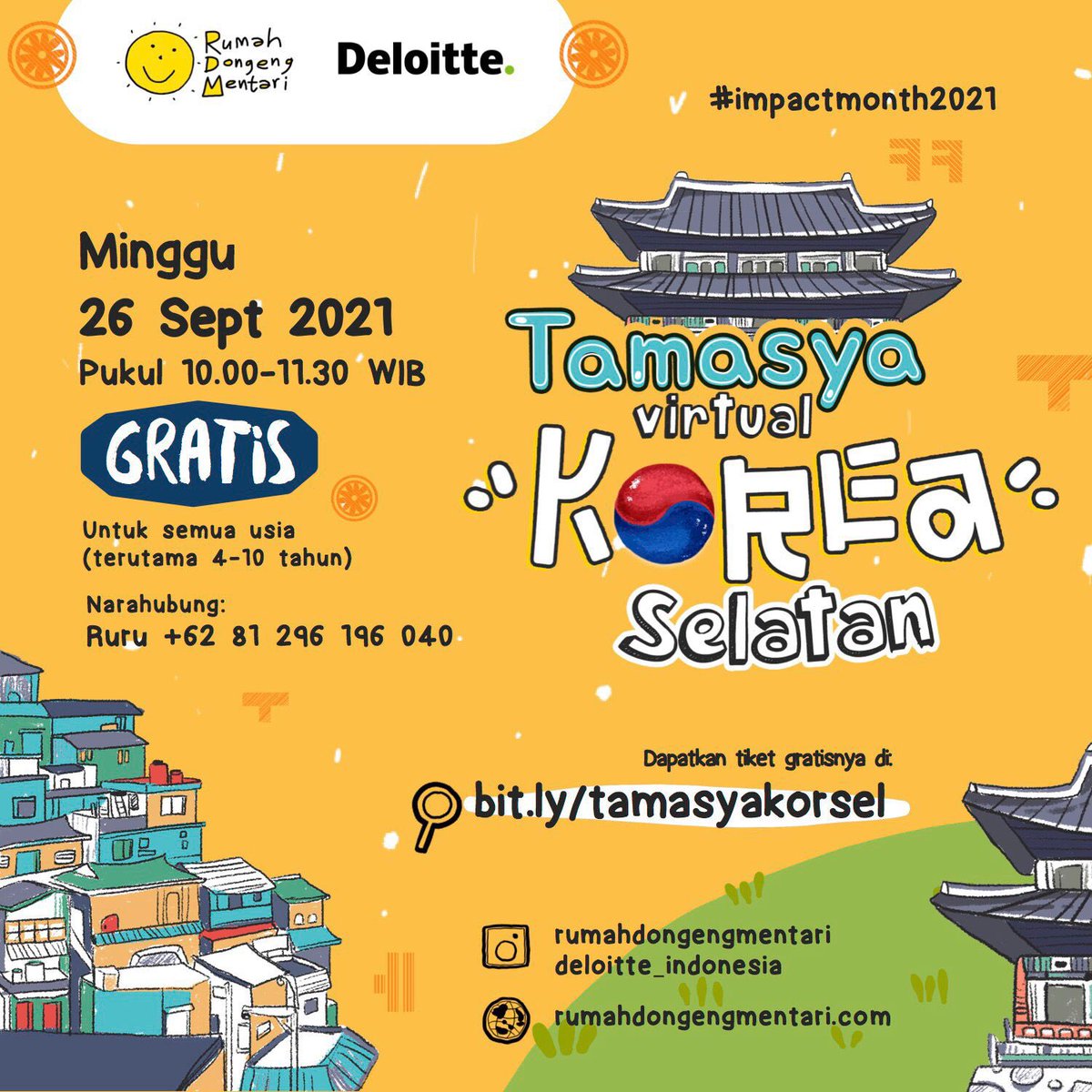 Ronamentari's tweet photo. Daripada di rumah rebahan, mending ikut Tamasya Virtual ke Korea Selatan 🌝 Ajak ponakan dan anak-anak tetangga seru-seruan ikut tamasya virtual, dengerin dongeng, dan belajar bareng disini. Tiketnya gratis! Kajaa! Kali aja bisa ketemu yg mirip #HYUNJIN #BTS #parkseojoon 😆 https://t.co/tzC3fcGcnL