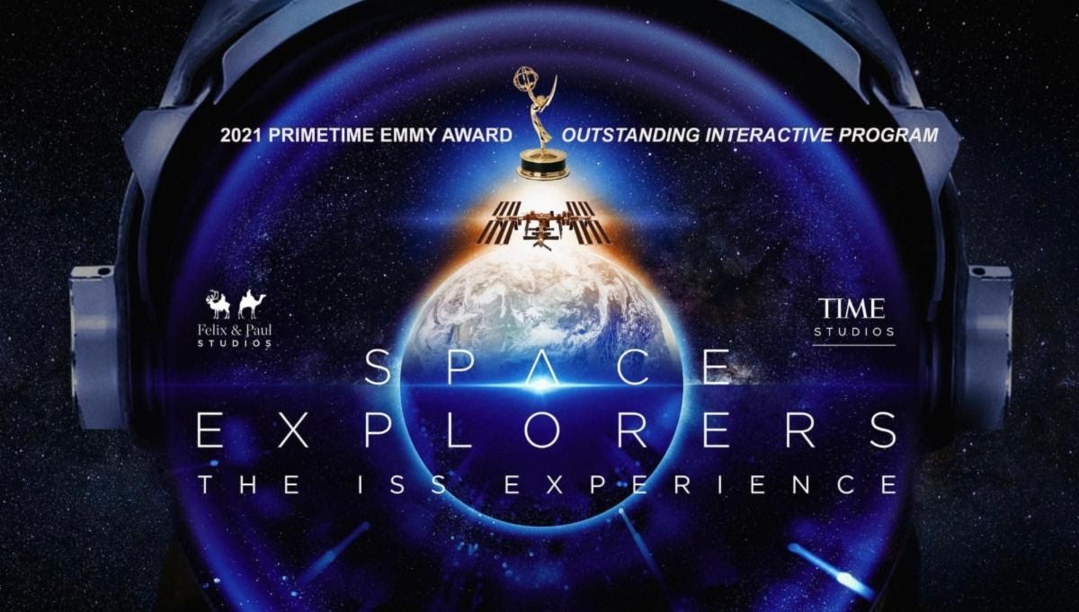 CharlieFink's tweet photo. "Space Explorers: The ISS Experience" garnered creators #FelixandPaulStudios along with #TimeStudios, a Primetime Emmy Award for Outstanding Interactive Program.
#SpaceExplorers receives #Emmy for 360-degree #VirtualReality space station experience https://t.co/h34knQECnZ https://t.co/f2lyyq9zRE