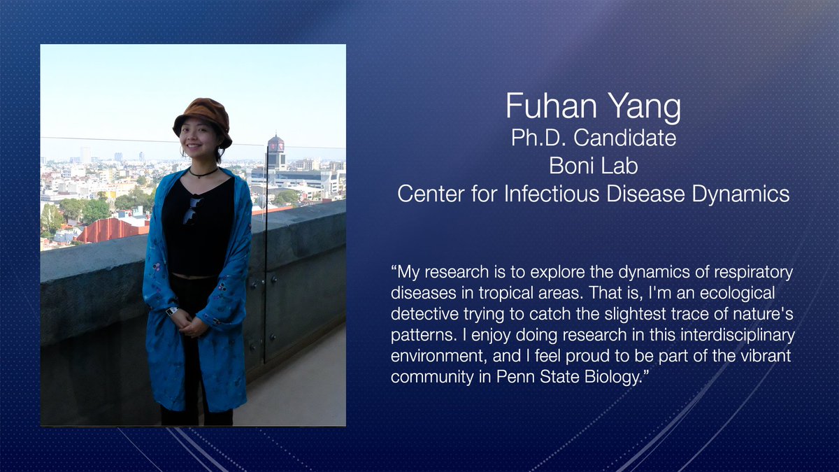PennStateBio's tweet photo. Happy #FeatureFriday! This week we have @Fuhan_Yang - a proud member of @PennStateBio and @ciddpsu!
@maciekboni @CIDDGrads @PSUScience https://t.co/pp0yyvmUtN
