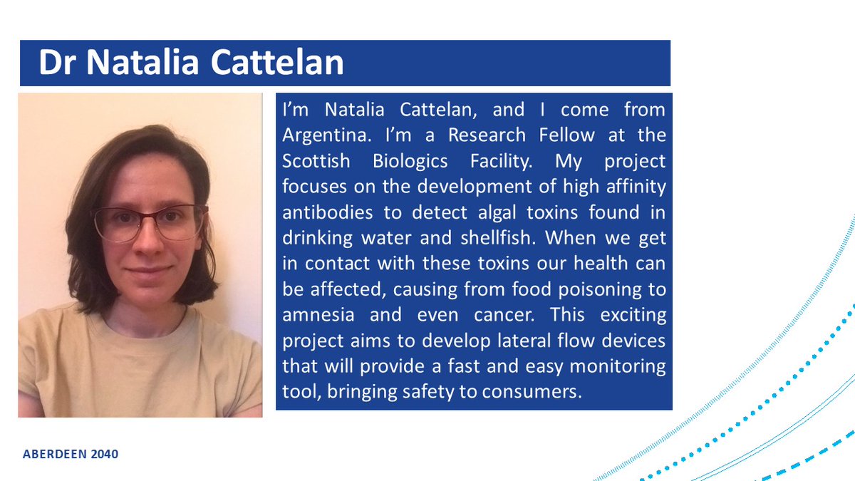 NVISION (@nvisionabdn) on Twitter photo #NPAW2021 is almost over but we still have postdocs to celebrate!
Dr <a href="/nataliacattelan/">Natalia Cattelan</a> is working to develop devices that allow a rapid detection of toxins in drinking water and shellfish
#NPAW2021 #lovepostdocs <a href="/aberdeenuni/">University of Aberdeen</a>
@aberdeenuni_smd <a href="/SBF_ABDN/">Scottish Biologics Facility</a> #NPAW2021 is almost over but we still have postdocs to celebrate!
Dr <a href="/nataliacattelan/">Natalia Cattelan</a> is working to develop devices that allow a rapid detection of toxins in drinking water and shellfish
#NPAW2021 #lovepostdocs <a href="/aberdeenuni/">University of Aberdeen</a>
@aberdeenuni_smd <a href="/SBF_ABDN/">Scottish Biologics Facility</a>