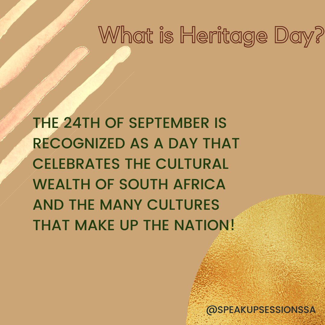 speakupsession's tweet photo. As Speak Up Sessions, we would like to wish you all a Happy Heritage Day🇿🇦. We hope that this day is filled with joy and time to reflect on the beauty of our diverse cultures🔥. https://t.co/auDXKsgGmx