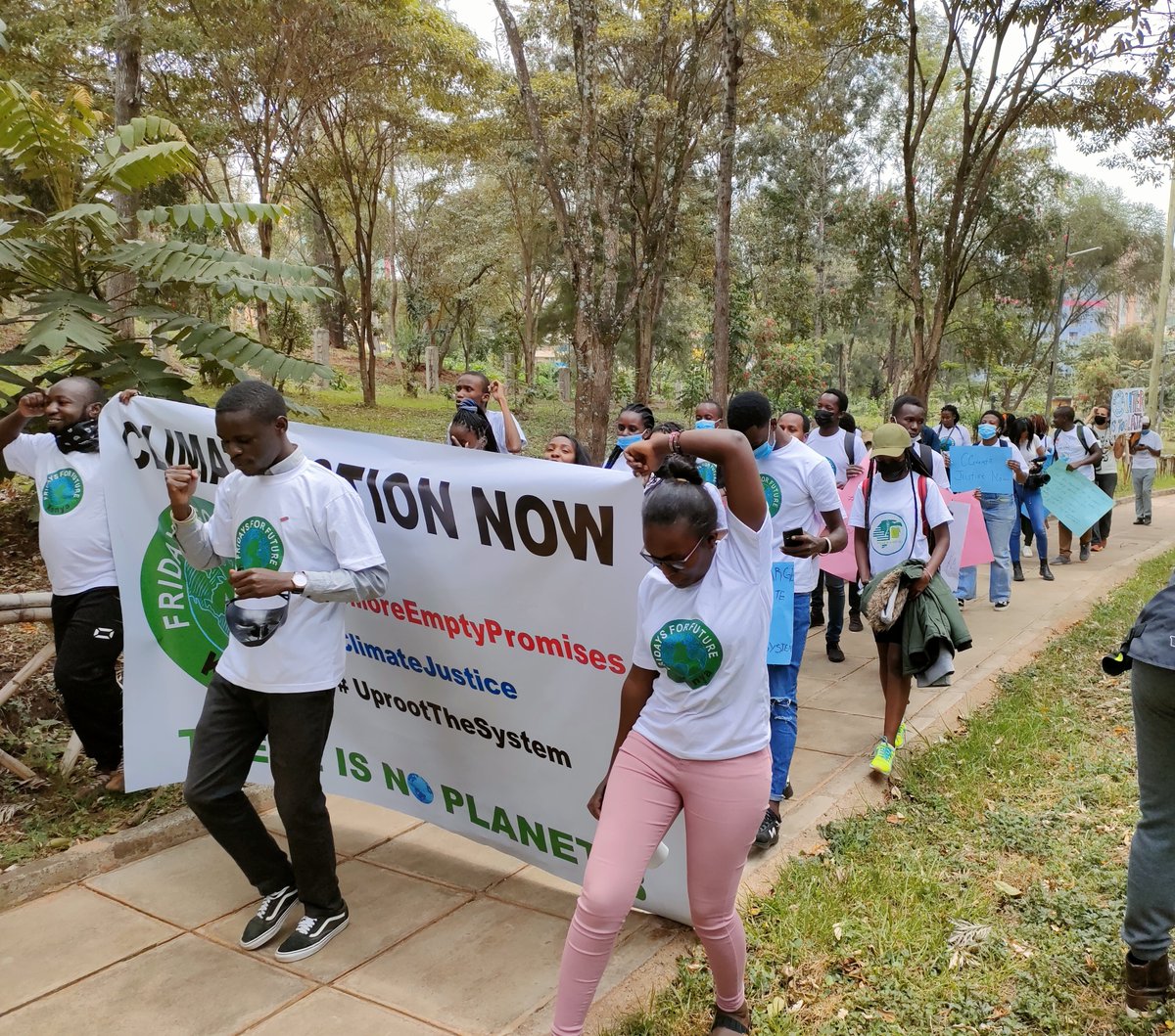 lizwathuti's tweet photo. MAPA (Most Affected Peoples and Areas) are unheard, not voiceless! They’ve been fighting for their present, not just their future. No one should be a prisoner of injustice. Global Climate Strike,Nairobi,Kenya. Week 91! Climate Justice now, the world must act now. #UprootTheSystem https://t.co/MrJSTHytBO