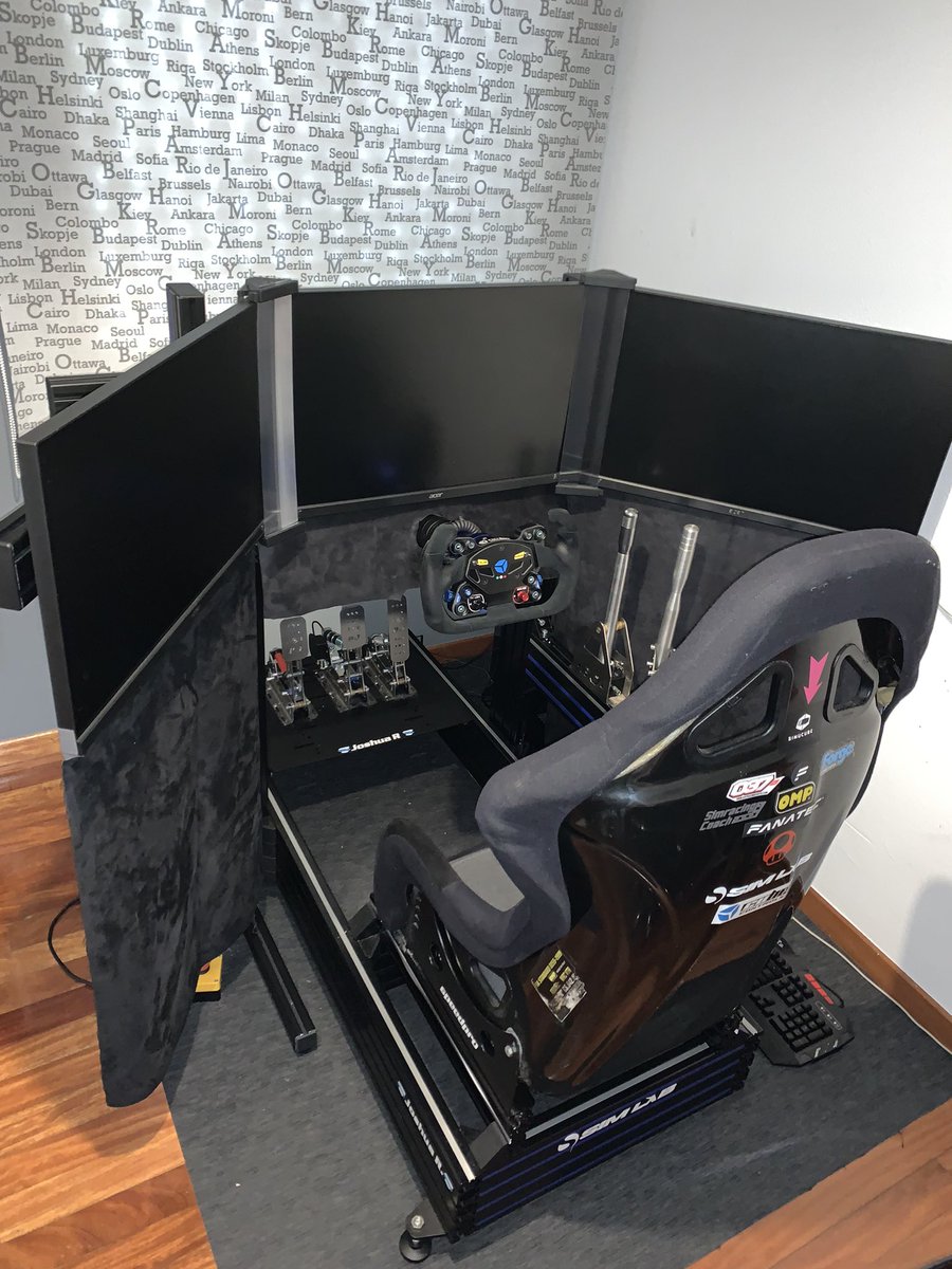 Con mucha pena pongo en venta mi simulador COMPLETO.
El Sim tiene lo siguiente:

-PEDALES BJ
-FRENO DE MANO BJ
-SECUENCIAL BJ
-COCKPIT TRACKRACER CON BASES
-SOPORTE MONITORES RIGIDO SIMLAB
-BAQUET OMP
-MONITORES
-ASUS BEZEL FREE KIT
-SIMUCUBE 2 PRO
-ARO CUBE

*Pc no incluido*
